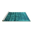 thumbnail image 2 of Ahgly Company Machine Washable Indoor Rectangle Persian Turquoise Blue Bohemian Area Rugs, 6' x 9', 2 of 4