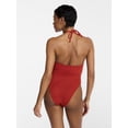 thumbnail image 4 of Hot Girl Summer by Megan Thee Stallion Women’s and Women's Plus Summer Stallion Lace Up One-Piece Swimsuit, Sizes XS-3X, 4 of 6
