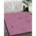 thumbnail image 3 of Ahgly Company Machine Washable Indoor Round Transitional HotPink Area Rugs, 3' Round, 3 of 7