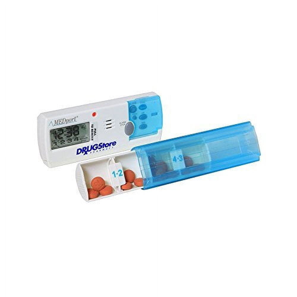 MEDport Medglider System 1 With Talking Timer Alarm Pill Box Daily Rem