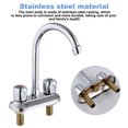 thumbnail image 7 of Bathroom sink faucet, center bathroom faucet with pop-up sink drain, utility hose for laundry vanity supply, 7 of 7
