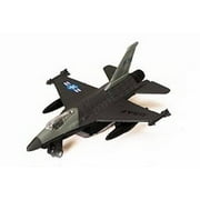 Super Flighters - F-16 Fighter Plane, Gray - Showcasts 9860D - 4.75 Inch Scale Diecast Model Replica (Brand New, but NOT IN BOX)