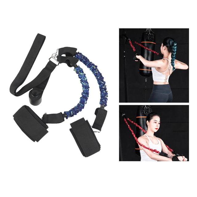 Cuerdas de ón para rueda Cuerda de ón para rueda del vientre Bandas de resistencia Cinturón de ón auxiliar Aumento de fuerza de e azul 75cm DYNWAVEMX Banda de resistencia