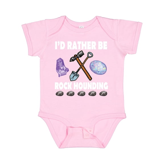 Inktastic Rock Hounding Rock Collector Boys or Girls Baby Bodysuit
