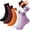 #2 Multicolor, variant on YLOHUIL Women's Halloween Ankle Socks 5 Pack, Cotton Embroidered Fun Pattern Socks with Pumpkin Bat Design, Cute Novelty Socks for Fall and Party Gifts