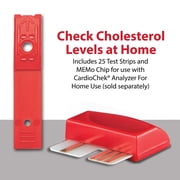 PTS Panels Cholesterol At-Home Self-Test Strips, Cholesterol Testing, 25 Tests, For Use with CardioChek Analyzer (Sold Separately), Fast 45-Second Blood Test for Home Use