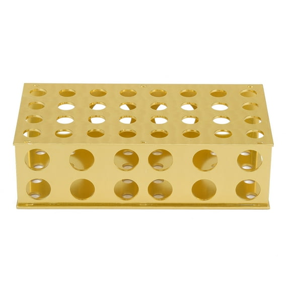 Test Tube Stand,Golden Aluminum Test Tube Aluminum Tube Rack Test Tube Rack Best in its Class
