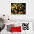 thumbnail image 5 of COMIO Vase Basket of Flowers &amp; Fruit | Print in Frame | Fine Artwork Painting Reproduction | Framed Wall Art Decor Poster Gift, 5 of 6