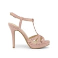 thumbnail image 3 of BLISSFUL STEP Women T Strap Slingback Platform Stiletto Heel Sandals, 3 of 7