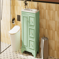 thumbnail image 6 of 30-Inch bathroom vanity cabinet with ceramic basin, 3 drawers and adjustable shelves, 6 of 13