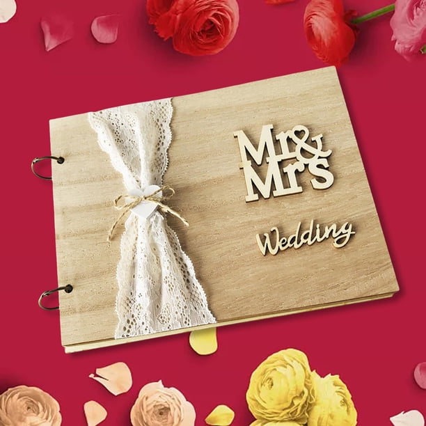 Libro de invitados DIY hecho para el de páginas BLESIY Libro de visitas