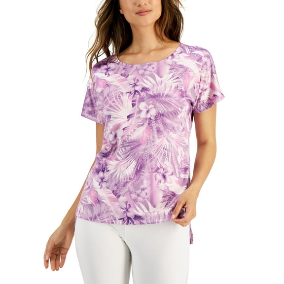 ID Ideology Womens Techy Printed T-Shirt Jungle Rhapsody XL