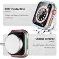 thumbnail image 3 of Compatible with Apple Watch Case 40mm, Apple Watch Screen Protector 40mm, Full Coverage Hard PC Bumper Protective Cover for iWatch SE Series 6/5/4 Wom, 3 of 4