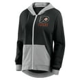 thumbnail image 2 of Women's Logo Athletic Black Philadelphia Flyers Hit It French Terry Full-Zip Hoodie, 2 of 3