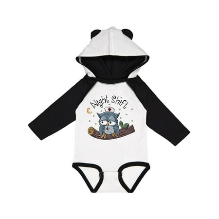 

Inktastic Night Shift Nurse Owl Gift Baby Boy Long Sleeve Bodysuit