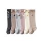 thumbnail image 4 of Medias de seda para bebé, calcetines hasta la rodilla antideslizantes de algodón de clase A para otoño, calcetines por encima de la rodilla para recién nacidos, niños y niñas, 4 of 5