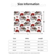 thumbnail image 3 of KLL Rabbit And Hedgehog Print Fleece Throw Blanket, Horizontal Fleece Bedding Cute Soft Blankets Comfy Fleece Flannel Plush Home Decor for Couch & Bed -50"x40", 3 of 9