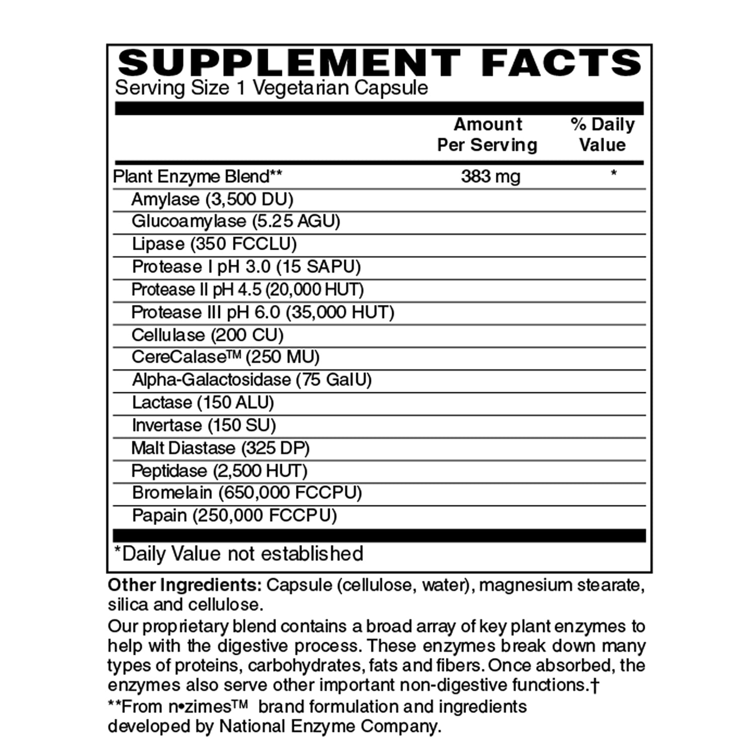 Holly Hill Health Foods, Ultra Veggie Enzymes, 120 Vegetarian Capsules