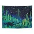 thumbnail image 5 of COMIO  Cactus Tapestry Wall Hanging Cat Hippie Cute Cacti Art Wall Decor (Hemmed Edges) for Bedroom Living Room College Dorm, 5 of 7