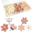 thumbnail image 1 of Clavijas decorativas de flores Sohalejr, 50 piezas, 1 of 6