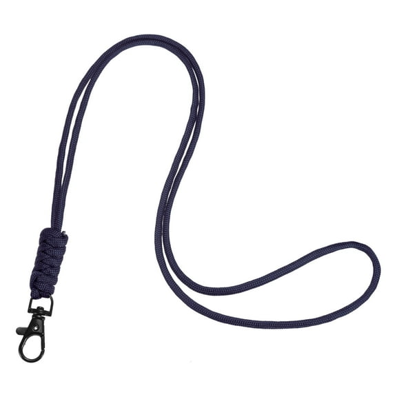 Uxcell 1-Pack Lanyards for ID Badges, Dark Blue Adjustable Keychain Long Key Neck Lanyard Strap with Lobster Clasp ID Holder Folder