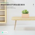 thumbnail image 4 of 6pcs Unfinished Wooden Box Rustic Small Square Wooden Box Craft Organizer Container Box, 4 of 9