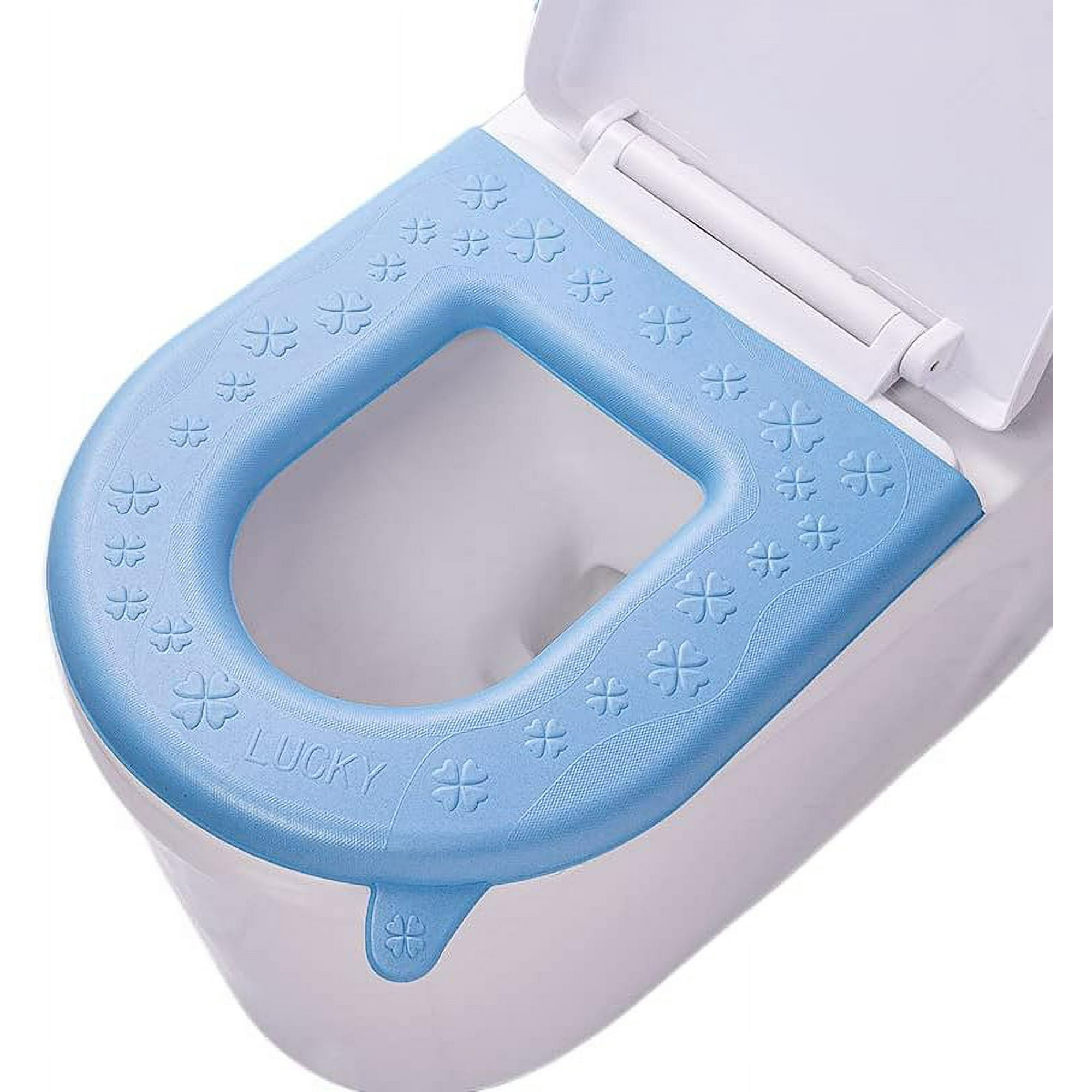 Heyrekt 2pcs Toilet Seat Cover Toilet Seat Warmer Elongated Toilet Seat Cover Padded Toilet Seat Cushion Washable Or Portable Toilet Lid Tank Cove