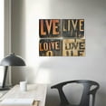 thumbnail image 4 of Orinice Wooden Blocks Typography Fine Art Aesthetic Poster & Print Wall Painting for Classroom Kitchen Office Farmhouse Decor 20x16in, 4 of 6