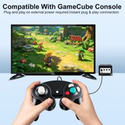 Gamecube Controller,2 Pack Wired Controller for Gamecube Console,Black