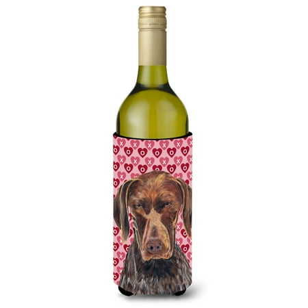 

Caroline s Treasures SC9244LITERK German Shorthaired Pointer Hearts Love and Valentine s Day Wine Bottle Hugger Wine
