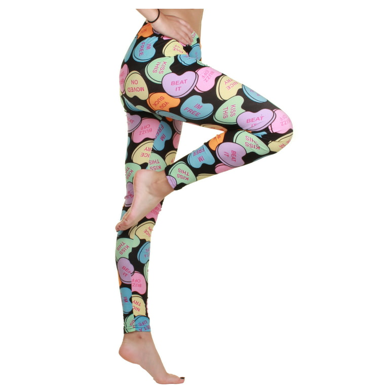Gilbin High Waist Halloween,Valentine's Day,ST. Patrick's Comfy, Fun,  Stretchy Leggings Tights (Large X-Large, Hocus Pocus) 