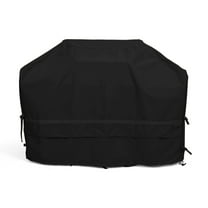 Covermates Prestige Grill Cover – Heavy Duty All-Weather Water-Resistant Outdoor BBQ Cover with 900D Solution-Dyed Polyester, Adjustable Buckle Straps, Reinforced Handles, Mesh Vents, 53 Inch, Black