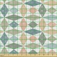 thumbnail image 2 of Ambesonne Geometric Fabric by the Yard Upholstery, Ornamental Rhombus Motifs, 10 Yards, Multicolor, 2 of 5