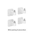 thumbnail image 3 of 4 ganchos de pared Inteprter para ropa sin costuras en Almacenamiento y organización del hogar Blanco, 3 of 6