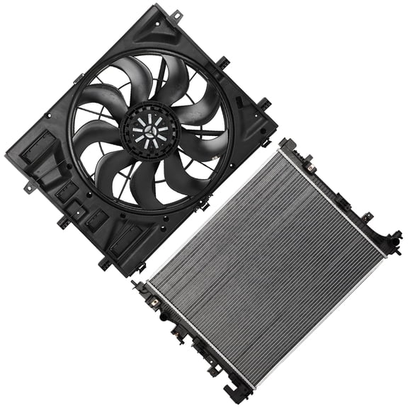 ECCPP Cooling Fan and Radiator Assembly Fits for GMC for Terrain 2018-2019 for Chevy for Equinox 2018-2019 13682 84221606; 84448452; 502083505; 23497174; 75182