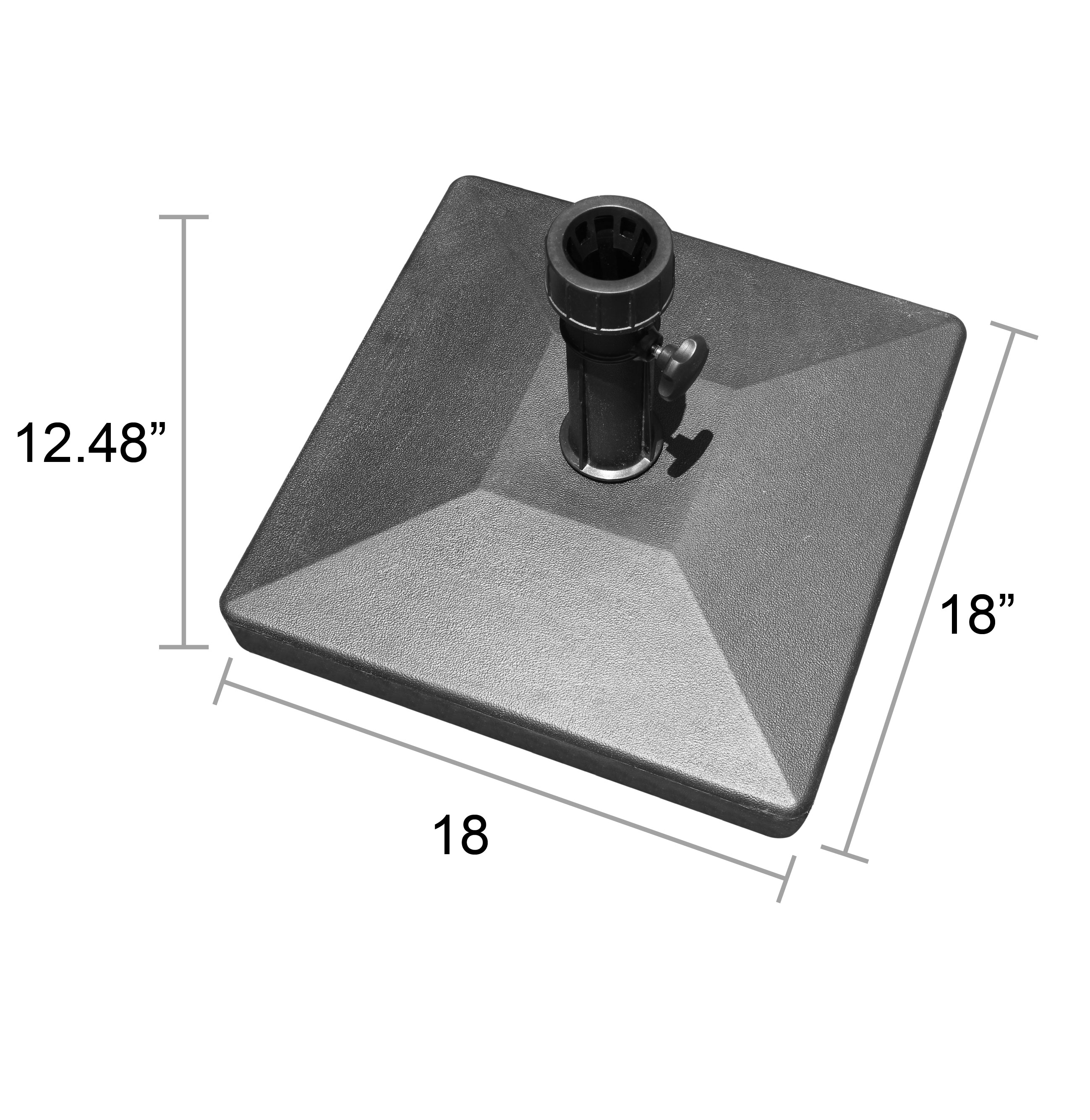 Buy Belle Patio Square Patio Umbrella Base Stand for Outdoor Patio