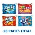 thumbnail image 4 of Nabisco Classic Mix Variety Pack, OREO Mini, CHIPS AHOY! Mini, Nutter Butter Bites, RITZ Bits Cheese, Valentines Day Snacks, 20 Snack Packs, 4 of 17