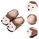 thumbnail image 3 of 1 par de pantuflas de erizo de dibujos animados, pantuflas de invierno para interior, pantuflas cálidas de felpa, 3 of 7