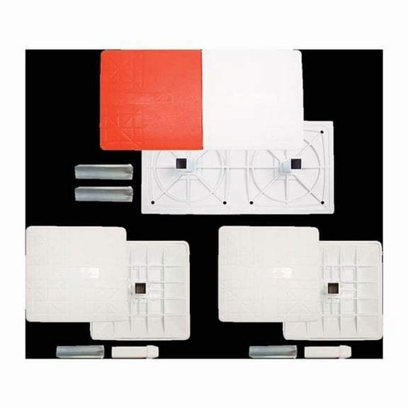 Breakaway Base Set, White & Orange - Set of 3