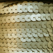 Gold Sequin Trim 8mm Center Stitched Matte Silk Frost Made in USA