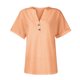 thumbnail image 5 of Otoño Sudadera con capucha,Camiseta de cuello en V para mujer, informal, de manga corta, de poliéster suave, ideal para el hogar y el uso diario, sopatenor, 5 of 9