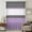 Gray Dark Purple, variant on Black Morocco Sheer Curtains 63 Inches Long, Grey Striped Middle Century Patterned Light Filering Curtains, Breathable Simi Curtain Privacy Drapes for Living Room Bedroom Lightweight Window Treatment
