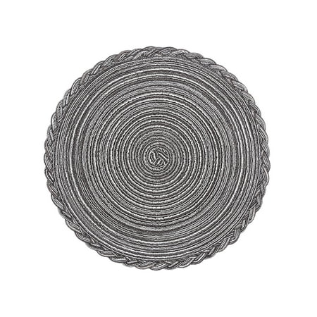 

KKCXFJX 18cm Ramie Cotton Yarn Dining Table Mat Heat Insulation Pad
