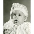 thumbnail image 2 of Portrait of baby wearing nightcap Poster Print (18 x 24), 2 of 4