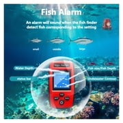 Color LCD Fish Finder with Wired Sensor, Deep Water Display for Boats