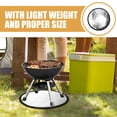 thumbnail image 3 of Aluminum Glass Fiber Fire Resistant Mat Prevention BBQ High Temperature Resistance Round Barbecue, 3 of 6