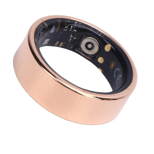 Fitness Tracker Ring, Calories Steps Counting Smart Health Ring 7 Days Long Standby Time Stainless Steel Multiple Sports Modes for Running 7 Inner Dia.: 17.3mm / 0.7in,