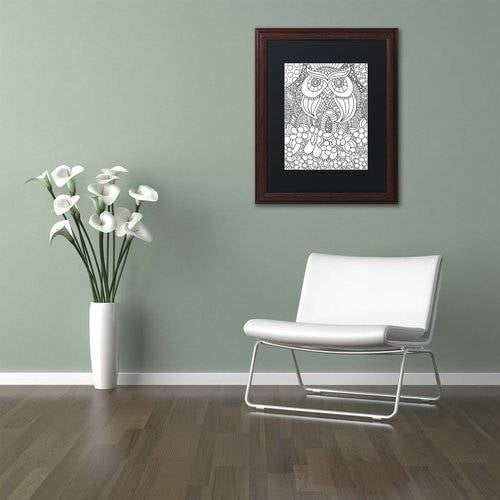 Trademark Fine Art "Mixed Coloring Book 56" Canvas Art by Kathy G. Ahrens, Black Matte, Wood Frame