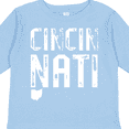 thumbnail image 4 of Inktastic Cincinnati, Ohio Distressed Font Boys or Girls Long Sleeve Toddler T-Shirt, 4 of 5