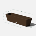 thumbnail image 2 of Veradek Pure Series Window Box 36" Plastic Planter, 2 of 6